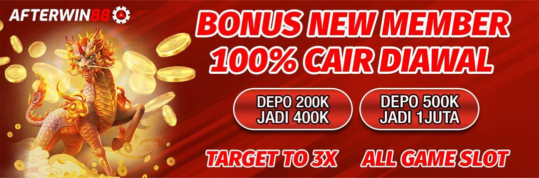 BONUS NEW MEMBER 100% UNTUK SLOT